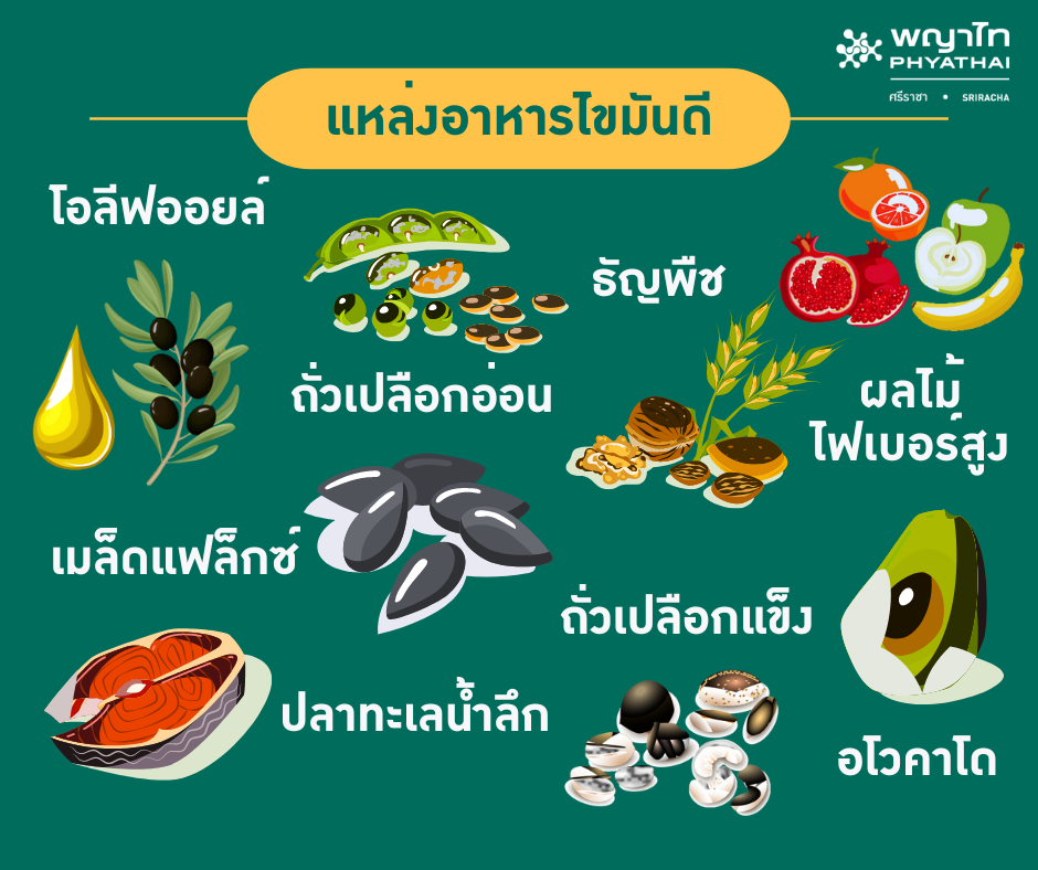 แหล่งอาหารไขมันดี